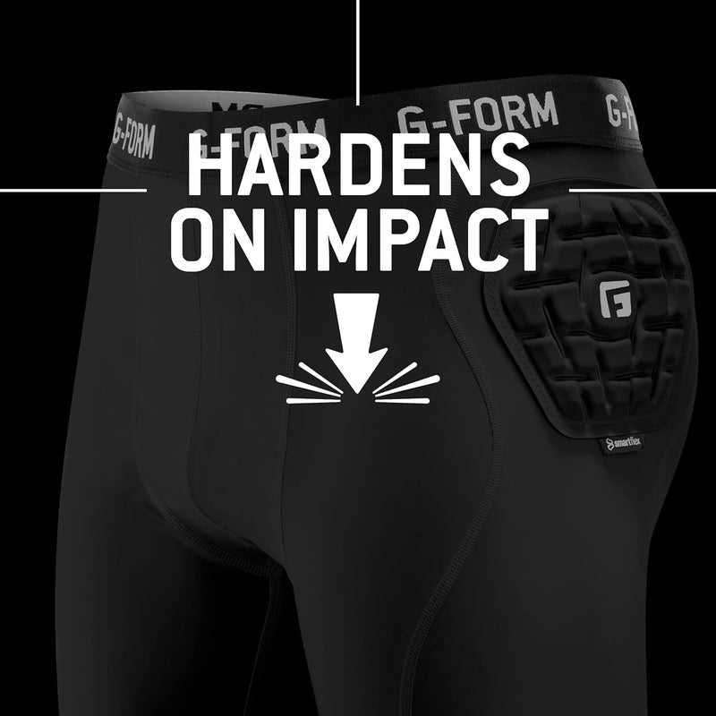 G-Form Pro Padded Compression Shorts - Athletic Protective Gear for Basketball, Volleyball & Snowboarding - Image 2